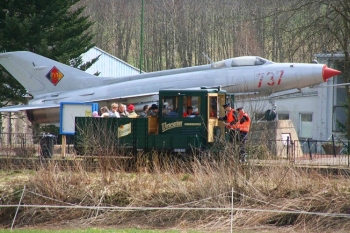 Wernesgrüner Schienen-Express und Raumfahrtausstellung